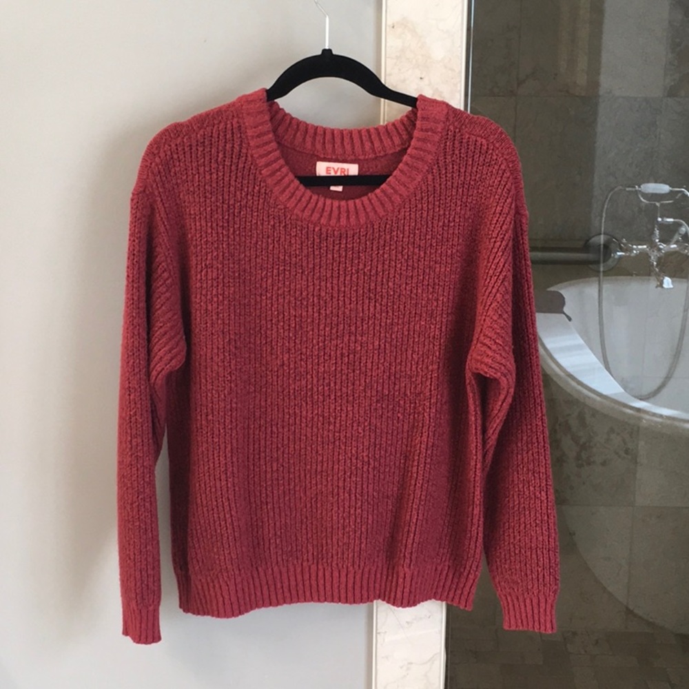 DONATED  EVRI brick red sweater 1X